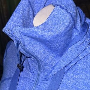 lululemon athletica Blue Heathered Zip-Up Hoodie